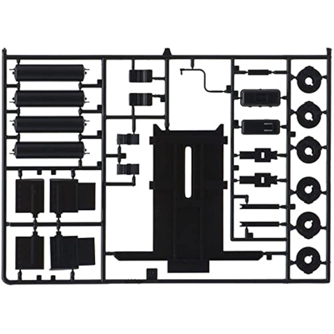 ITALERI ITA3885 CARGO TRAILER Italy Model kit, Black Set, Small