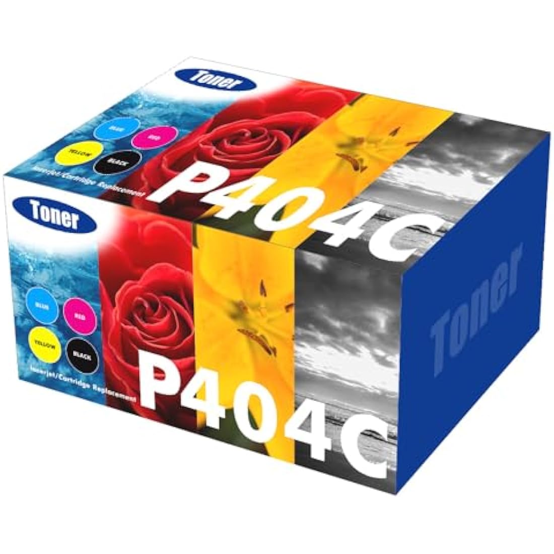 4 Pack CLT-P404C P404C K404S for Samsung C430w Toner Cartridge Xpress SL C480w C480fw C480fn C430 C480 C43x C48x CLT-K404S CLT-C404S CLT-M404S CLT-Y404S Black Cyan Yellow Magenta