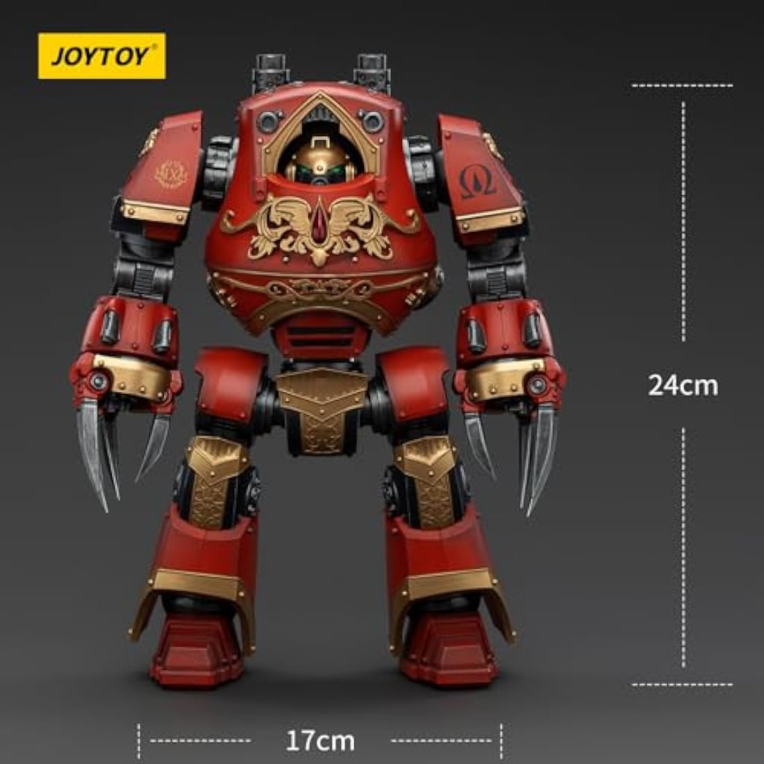 JOYTOY Warhammer 40k Blood Angels, 1/18 Blood Angels Contemptor-Incaendius Dreadnought Action Figure Collect Model