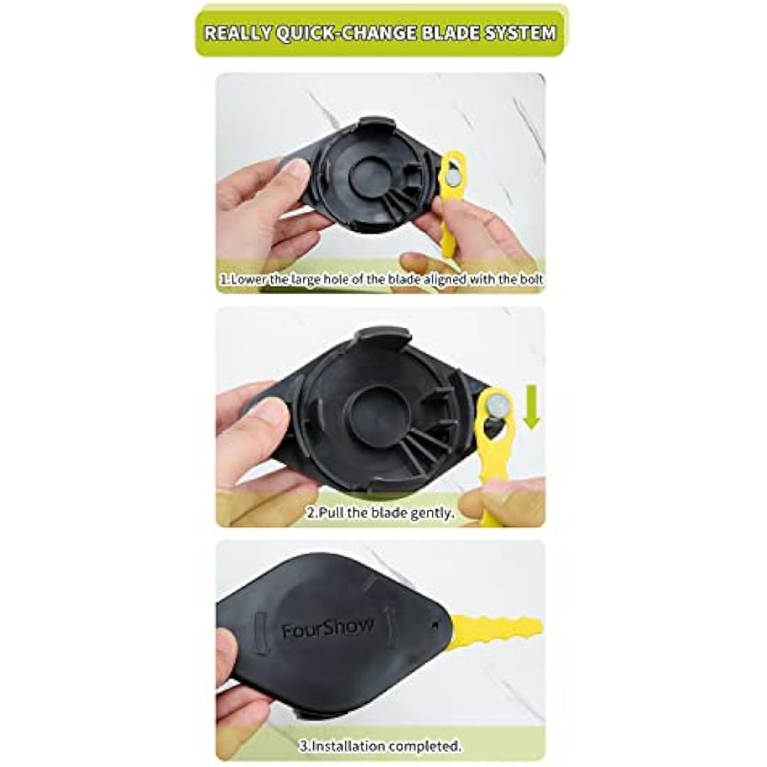 20 Pcs Blades RAC158 + RAC155 Double Serrated Blade Head, Compatible with Ryobi Strimmer