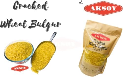 Aksoy Cracked Wheat Coarse Bulgur 25kg | Natural, Whole Grain, and Nutritious Bulgur, Perfect for Cooking, Soups, and Pilafs with Exceptional Taste and Texture!