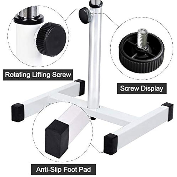 Kalolary 18-26 Inch Adjustable Pedicure Nail Footrest Manicure Foot Rest Stool Soft Pedicure Chair for Foot Resting Pedicure Beauty Salon or Home Selfcare（Black