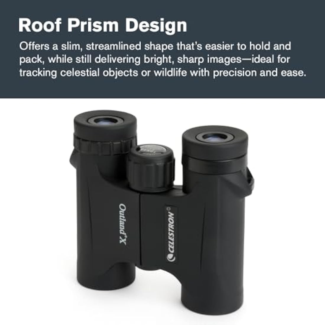 Celestron 71341 10 x 25 Outland X Binocular, Black