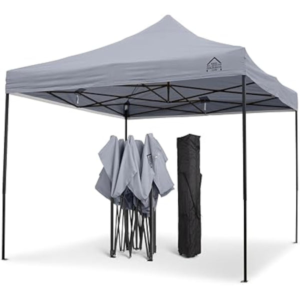 All Seasons Gazebos 3x3m Heavy Duty Fully Waterproof Pop up Gazebo With Accessory Pack - Metallic Grey