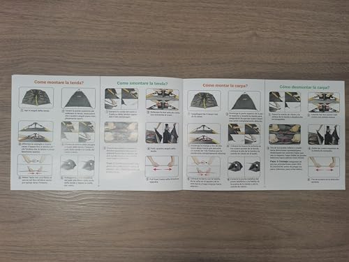 Cflity Camping Tent, 3 Man Pop Up Tent Automatic Instant Three Layer Waterproof 4 Season Large Dome Tent & Shelters with Extended Floor Mat Porch 2 Hall Poles Removable Rainfly