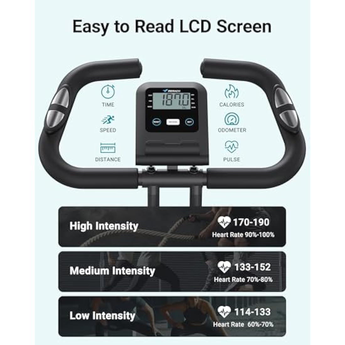 MERACH 4 in 1 Foldable Exercise Bike with Exclusive APP for Customizable Exercise Plans, 16-Level Magnetic Resistance Folding Stationary Exercise Bike, 300lbs Capacity and Comfortable Seat Cushion