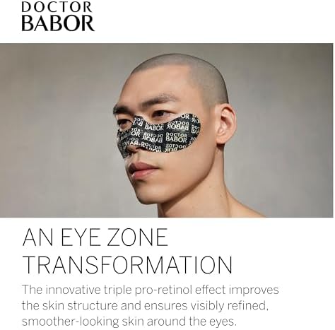 DOCTOR BABOR Renewal Eye Zone Patches | Luxurious Anti-Ageing Eye Care with Triple Pro-Retinol | Smoothes & Strengthens the Eye Area for Visibly Younger Skin | Vegan | 5 Eye Patches