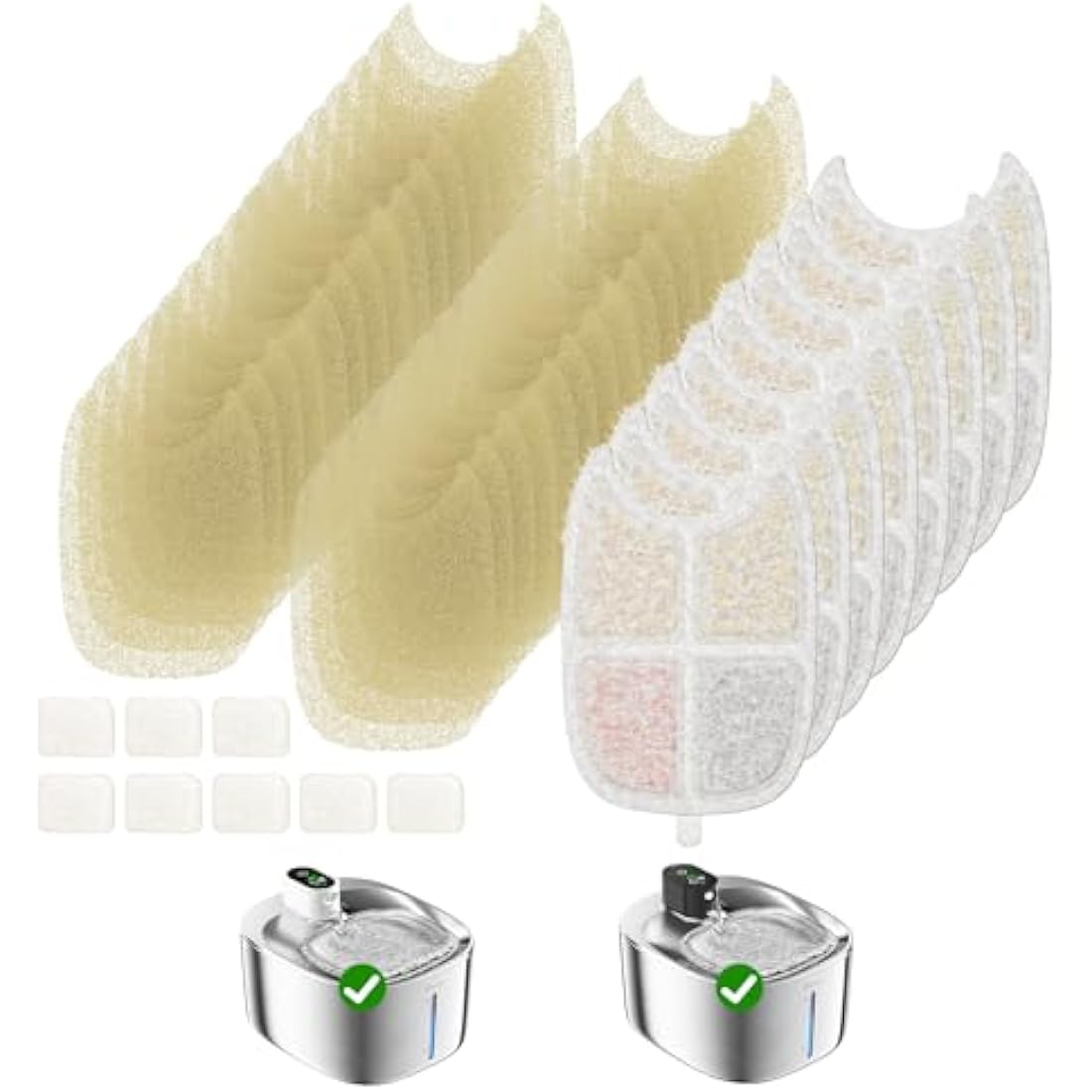 APETDOLA Stainless Steel Wireless Cat Water Fountain with Multiple Filtration, 8 Pack Filter with Battery and Motion Sensor (FS10PRO)