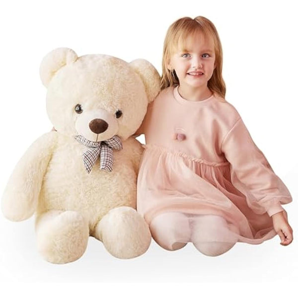 IKASA Giant Teddy Bear Soft Toys Stuffed Animals (78cm, white)