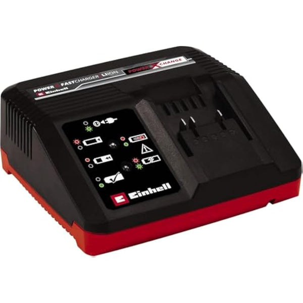Einhell Power X-Change X-Fast Battery Charger 4A - Battery Monitoring and Intelligent Charging - Universally Compatible With All Einhell 18V PXC Lithium-Ion Rechargeable Batteries
