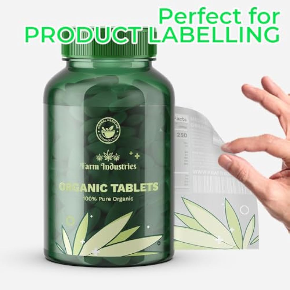 Evergreen Goods 100 Sheets A4 Transparent Sticker Paper Vinyl | Inkjet Printable Self Adhesive Glossy Clear Printable Vinyl Stickers for Creating Labels and Signs | Not Waterproof