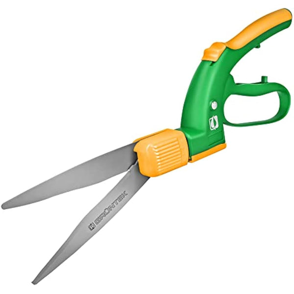 GRÜNTEK Grass Shears Swift 380 mm Teflon 360° Rotating Cutter Head, Teflon Coated, Comfort Lawn Grass Shear, 21 Days Money Back
