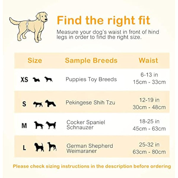 Dono Dog Nappies Disposable,Belly Bands,Dog Diapers with Wetness Indicator,Super Absorbent & Leak-proof,Male Dog Wraps for Incontinence,Marking Issues,Traveling (6L -48count)