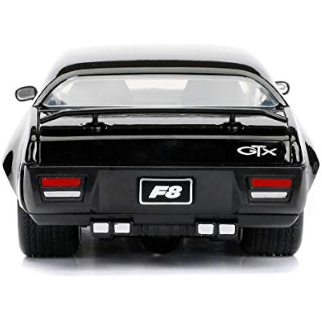 Jada 253203034 1:24 Fast & Furious 8 - Dom's '72 Plymouth GTX File Miniature Collectible car, Black