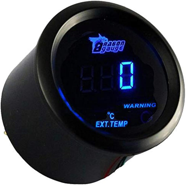 Mintice Universal Car Automotive 2" 52mm Digital Blue LED Light Display Exhaust Gas Temperature Gauge Meter EGT EXT Sensor