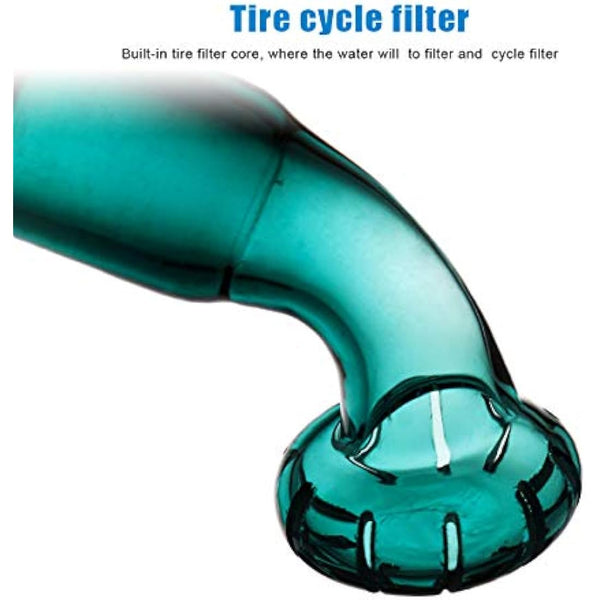 Green Bongs Glass Bong with Tornado percolate,Green Water Bongs with 14.5mm Bong Bowl Height 25cm Weight 400g Glass Pipe for Smoking Hookah Glass Bongs Oil Rig Smoking Pipe