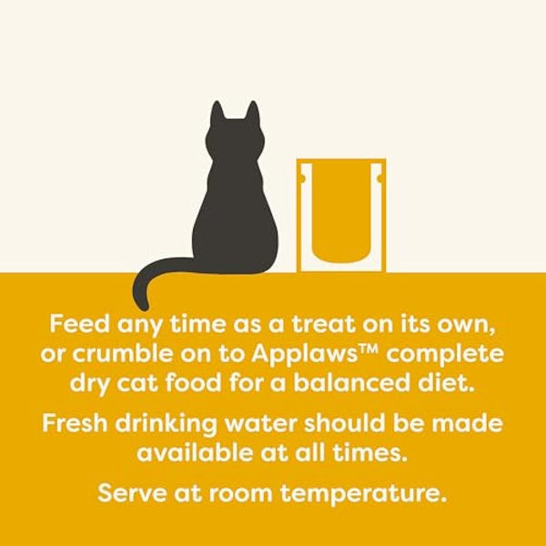 Applaws 120g Freeze Dried Chicken Cat Treat, 100% Natural Grain Free, Hypoallergeric Healthy Cat Snacks 12x10g