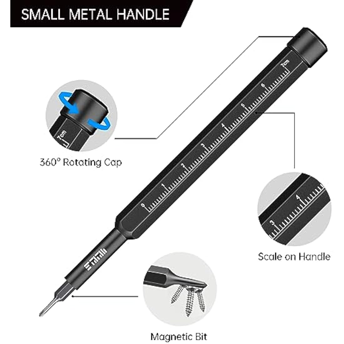JAKEMY 105 in 1 Precision Screwdriver Set Laptop Repair Tool Kit Magnetic Small Torx Bit Household Screwdriver Set for PC, Computer, Phone, Glasses, MacBook, PS4, Xbox