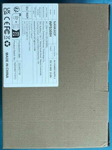 DC power supply (0-30V,0-10A) adjustable, switching power supplies, mini high precision 4-digit display with USB fast charging interface, variable lab bench power supply, output button/encoder knob