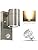 HiBay 1x Outdoor Wall Lights Motion Sensor,Outside Light with PIR Sensor Mains Powered, Stainless Steel Security Lighting IP44 with 7W GU10 LED Warm White Bulb