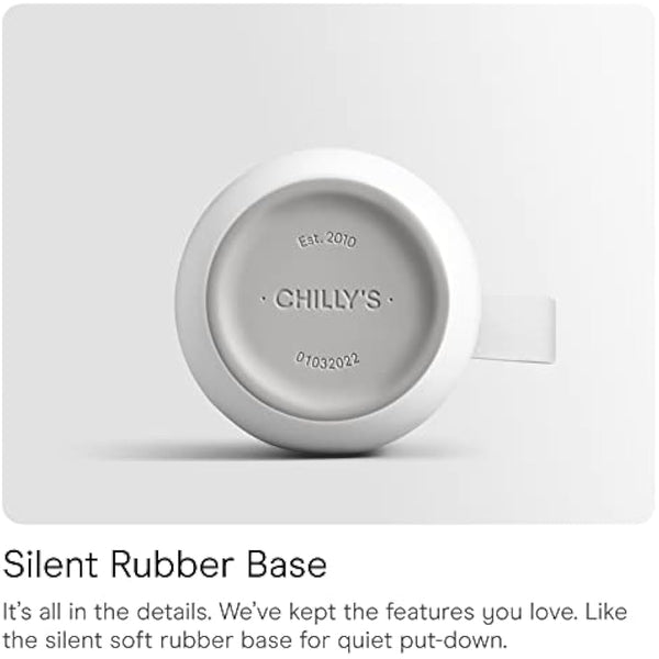 Chilly's Series 2 Flip Water Bottle with Sports Lid, Telescopic Straw and Nylon Carry Loop - Easy Flip Lid, Straw Cleaning Brush Included