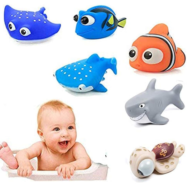 Finding Dory Nemo Bath Squirters Bath Toys for Baby &Toddler Toys Shower and Swimming 6Pcs