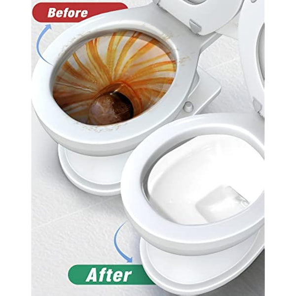 MARYTON Pumice Stone with Handle for Cleaning Toilet Bowl Ring and Hard Water Stains Pack of 2 (Gray)