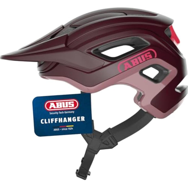 ABUS CliffHanger MTB helmet - bike helmet for demanding trails - with large ventilation openings & TriVider strap system - for men and women