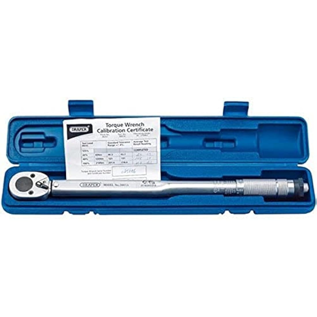 Draper 1/2" Square Drive Ratchet Torque Wrench | Micrometre Reversible Hand Tool | 30Nm-210Nm Mechanics Car Tools | Professional Blow Mould Storage Case | 30357
