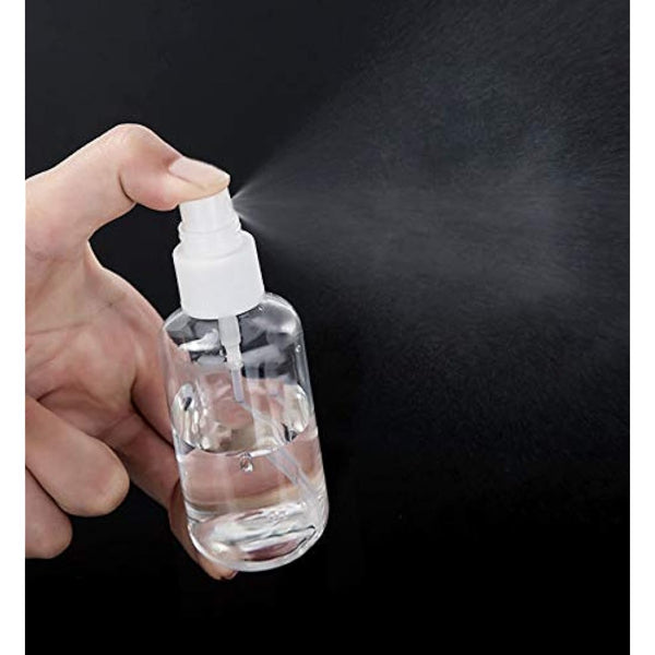 50ml Small Spray Bottle Empty Clear Fine Mist Spray Bottles Plastic Travel Atomiser Bottle Set Refillable Liquid Containers for Make-up Cosmetic Hair