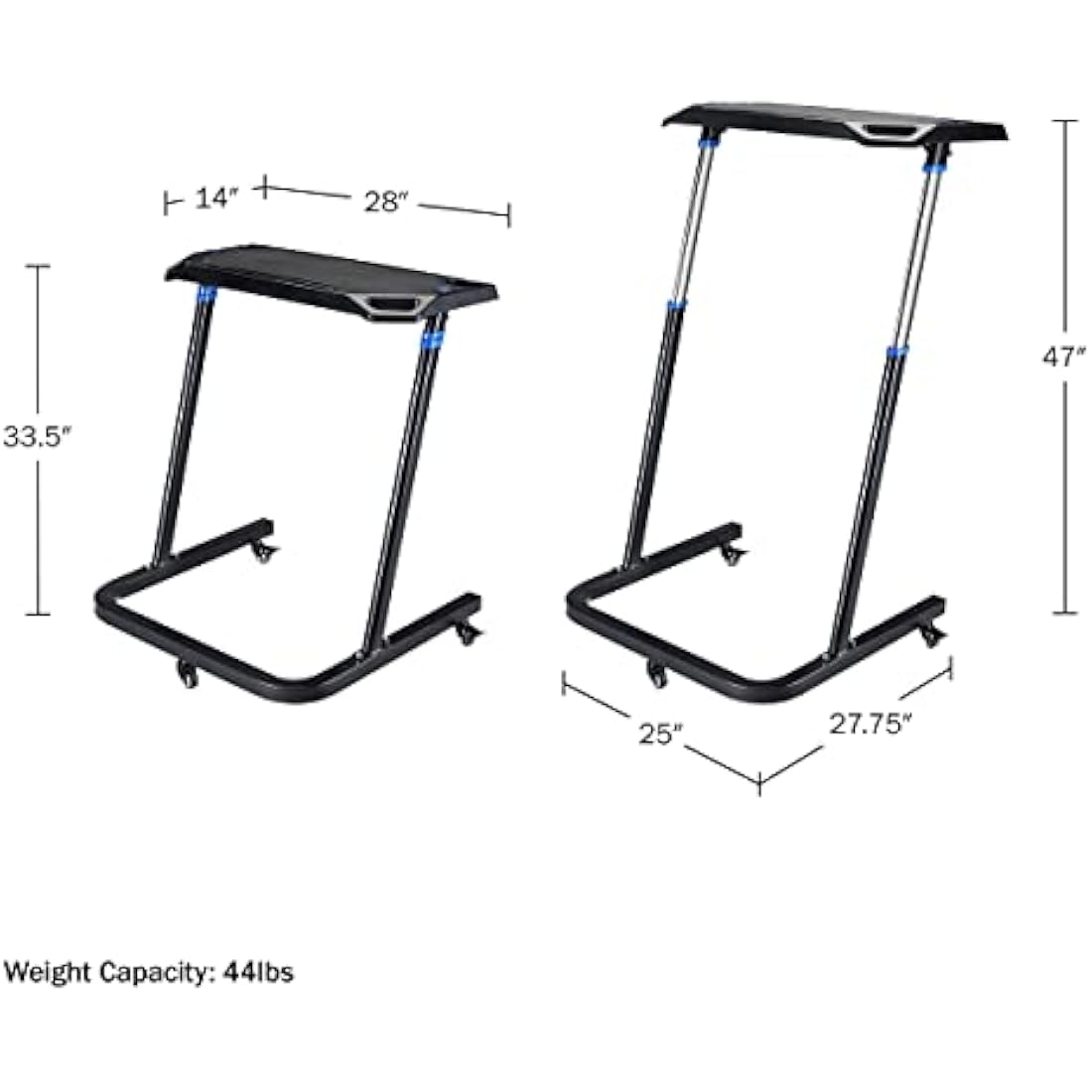 RAD Cycle Products Adjustable Bike Trainer Fitness Desk Portable Workstation Standing Desk