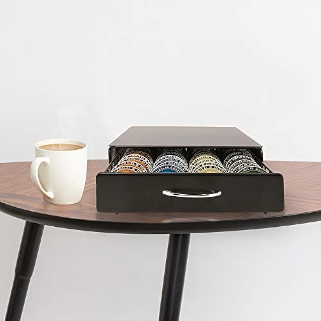 HiveNets Nespresso Vertuoline Capsule Drawer Compatible Vertuo Coffee Storage Metal 40 Pods Capacity