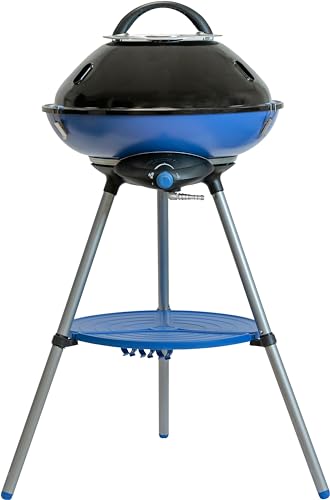 Campingaz Party Grill 400 CV, Camping Stove and Grill, All-in-One Portable Camping BBQ, with Griddle, Grid and Pan Support, Lid Doubles as Wok, Blue