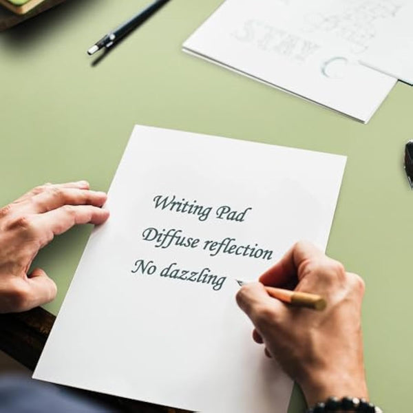 DOBAOJIA Extended Mouse Pad Mat XL Desk Pad Large 31.5" X 15.7" Desk Blotter Writing Pad for Laptop/Office/Home, Dual-Side Use PU Leather Waterproof +Suede Non-Slip 80 x 40cm (Light Green)