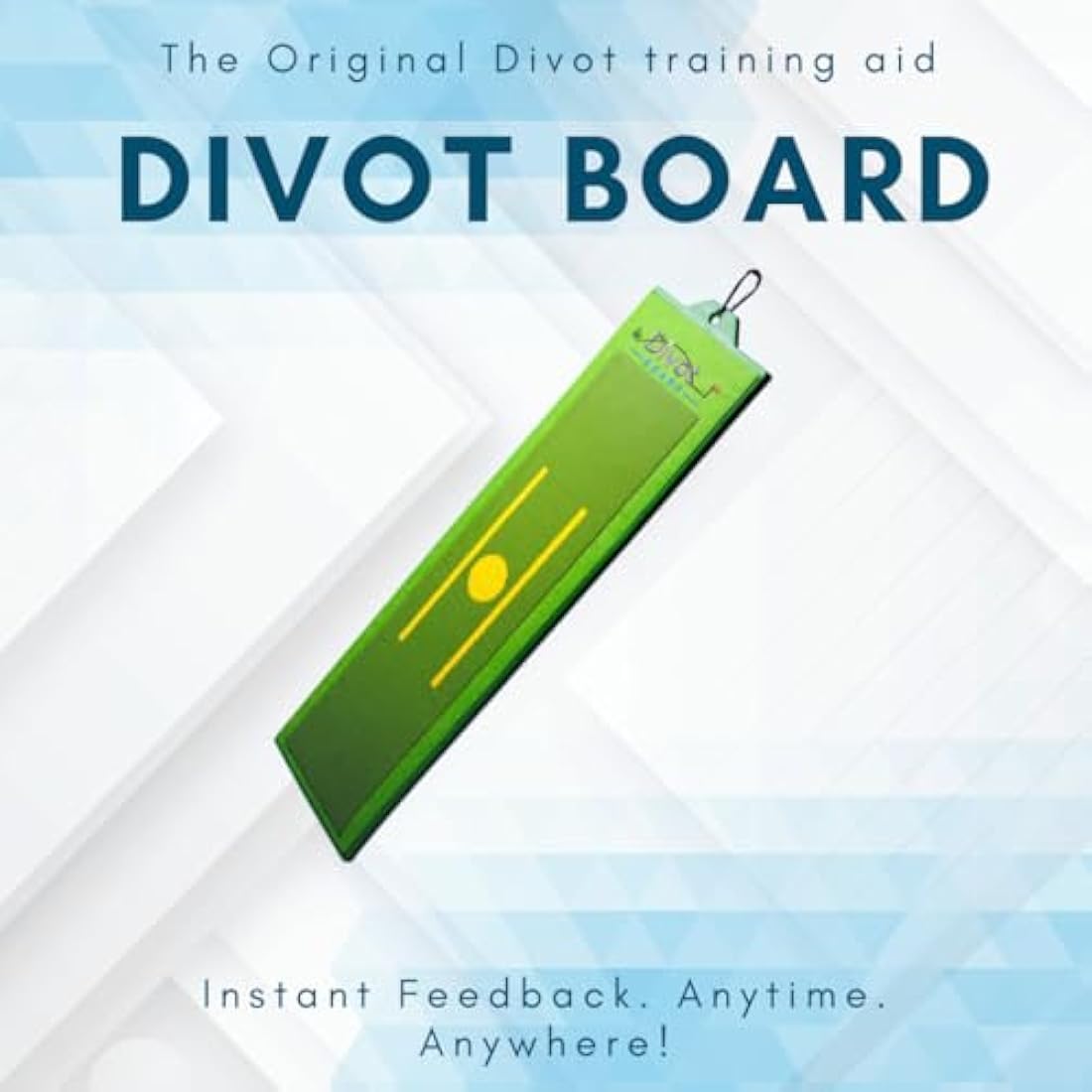 Divot Board - Patented Low Point and Swing Path Trainer - Instant Feedback. Anytime. Anywhere - See Your Swing Path and Learn Every Time You Hit The Ball!