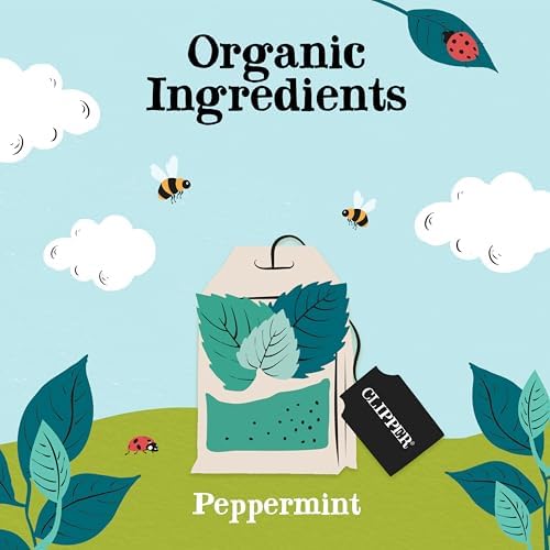 Clipper Organic Peppermint Tea Bags | 250 Individually Wrapped Infusion Teabag Sachets | Bulk Buy for Home & Catering | Caffeine-Free Fairtrade Herbal Tea Bags | Natural, Unbleached & Biodegradable