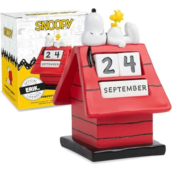 Grupo Erik Perpetual Calendar - Snoopy Merchandise | Desk Calendar, Home Office Desk Accessories, Home Decor Accessories | Peanuts Snoopy Gifts For Dog Lovers