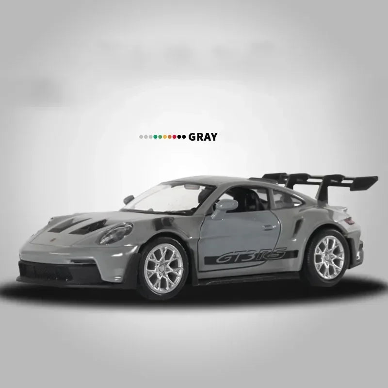 1:36 Porsche 911 GT3 RS Alloy Mini Car Model Racing Diecasts Metal Toy Sports Simulation Collection Pull Back Childrens Gifts