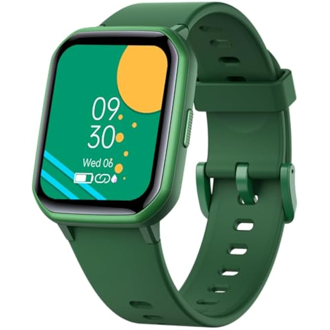 Kids Smart Watch for Boys,IP68 Waterproof Kids Fitness Tracker Watch with 1.5 Inch DIY Face,Heart Rate Sleep Monitor,19 Sport Modes,Calories Counter,Alarm Clock,Great Gifts for Children 6+ (Green)