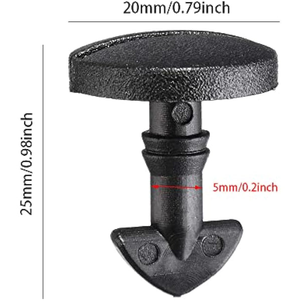 6 Pairs Rear Bumper Tow Eye Cover Inserts Fasteners Rear Bumper Tow Cover Clips Car Retainer Clips Trim Panel Bumper Clips for Car Panel Trim Maintenance