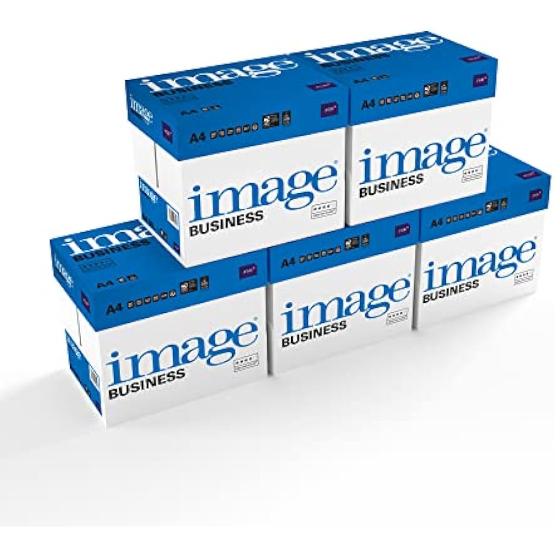 Image Business Copier Paper 80 g/m² A4 White FSC Mix Credit, 5 Boxes, 25 Reams, 12,500 Sheets