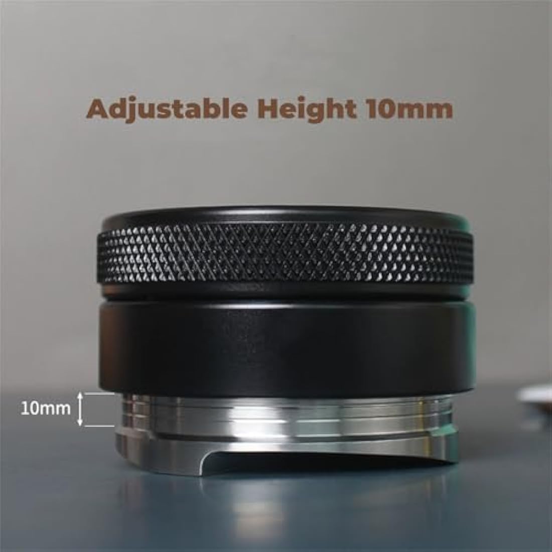 54mm Tamper and Coffee Distributor Set, Espresso Coffe Tamper 54mm with Spring Loaded and Base, Coffee Leveler for Coffee Machine Accessories Barista with Coffee Cleaning Brush (53mm)