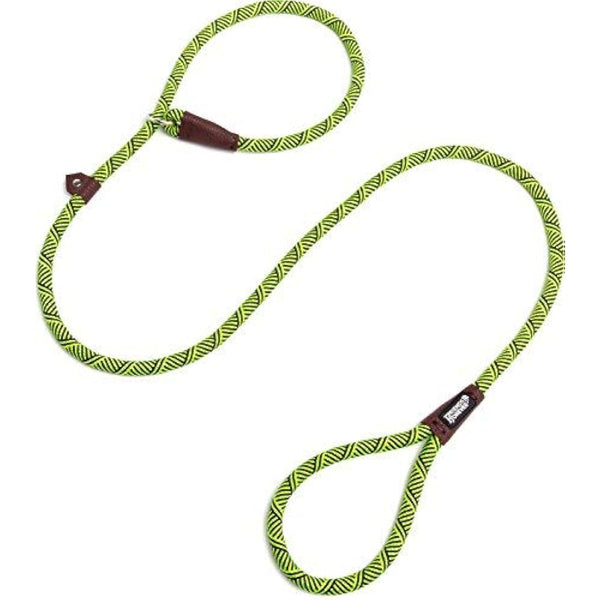 Friends Forever Extremely Durable Dog Rope Leash, Premium Quality Training Slip Lead, Reflective, Thick Heavy Duty, Sturdy, No Pull, Comfortable For The Strong Large Medium Small Pets 6 feet, Green