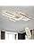 Diossad Modern LED Ceiling Lamp, Dimmable 2700K-6500K Flush Mount Chandelier for Bedroom, Living Room, Kitchen, Hallway, Office