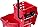 CFS Plastic Commercial Mop Bucket with Side-Press Wringer, 26 Quarts, Red