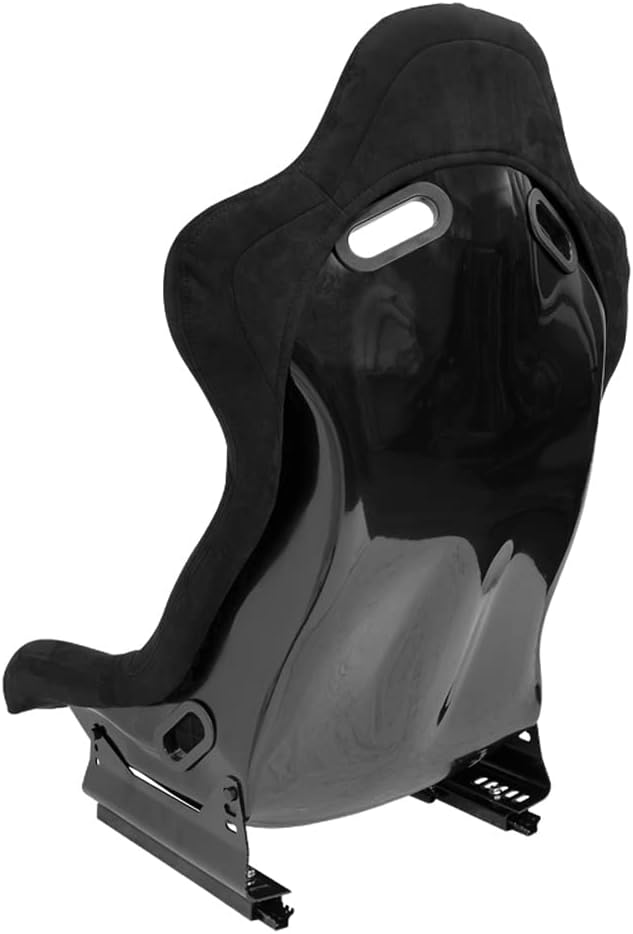 AutoStyle Sport seat 'LV' - Black - Non-reclinable fibreglass back-rest - incl. slides