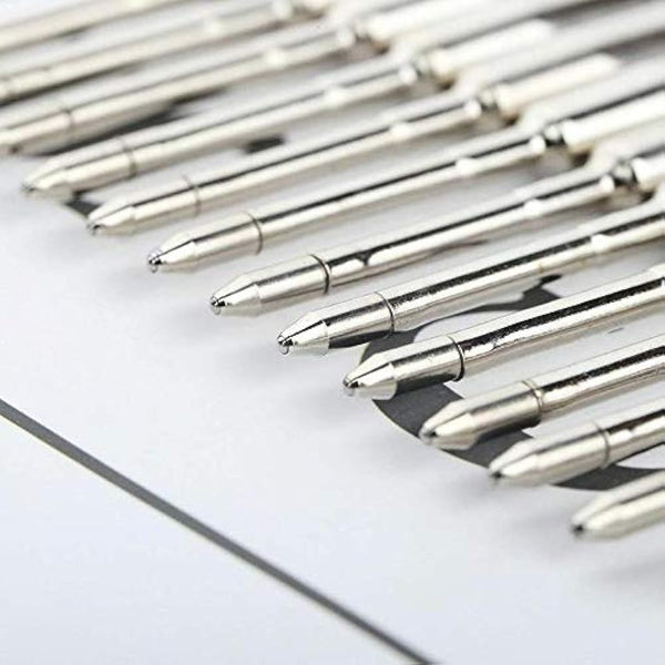 20 x Parker Pen Refills Black Ink, 9.9cm Long Black Jotter Refill Compatible with Parker Ballpoint Pens, Medium Size 0.7 Nib (20)