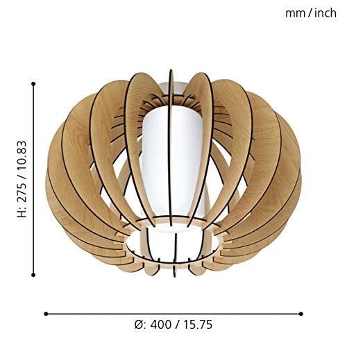 Eglo 95597 E27 Satin Nickel Wall/Ceiling Lamp Stellato 1,One Size