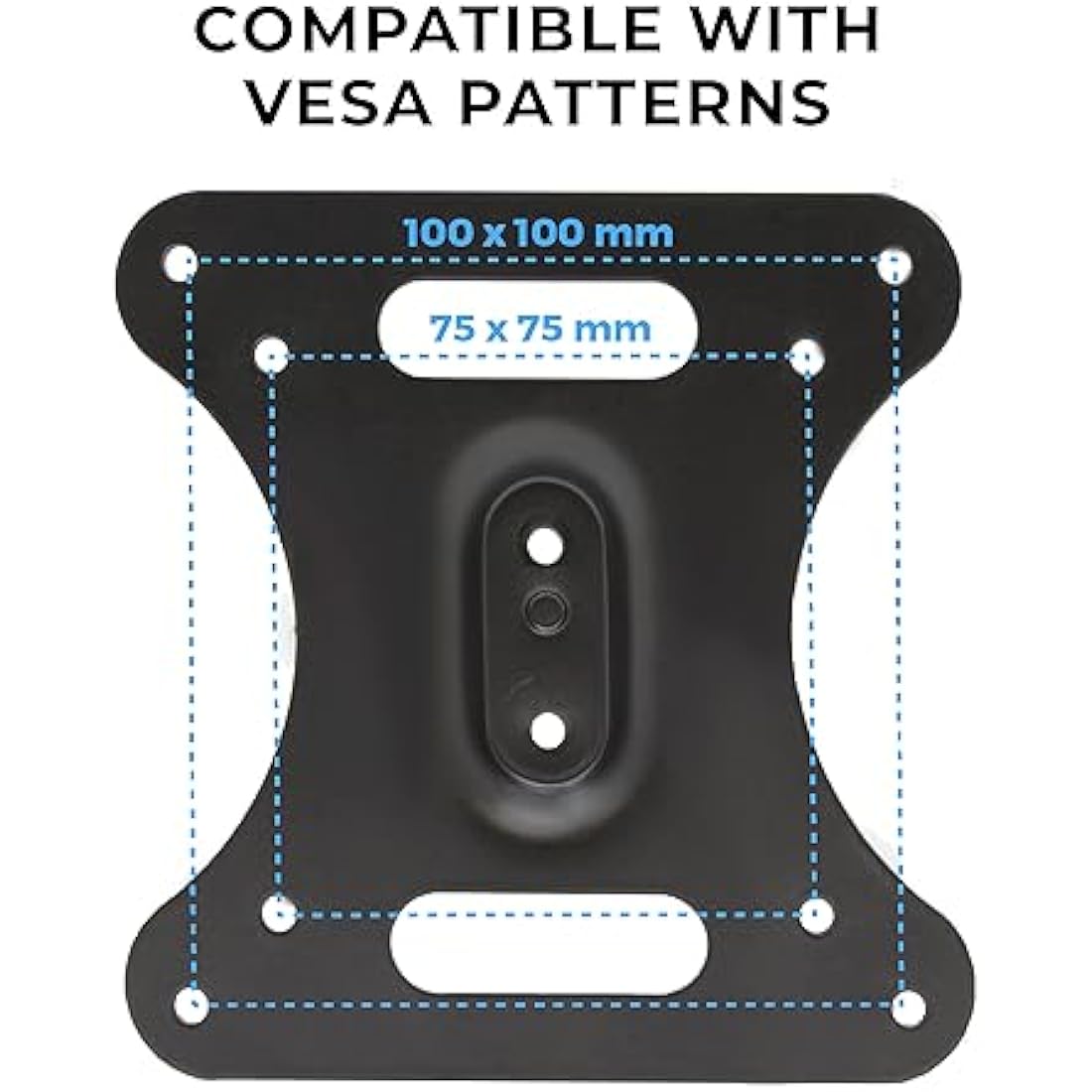 HumanCentric VESA Mount Adapter Compatible with MSI Optix MAG341CQ, AG32C, AG32CQ, G24C, G27C, G27C2 Monitors, Does Not Fit MAG24C, For 75x755 and 100x100mm Patterns