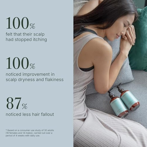 Good&All Tea Tree Shampoo and Conditioner Set for Dry Itchy Scalp with Peppermint - Sodium Lauryl Sulfate/Sulphate, Silicone, Paraben, Fragrance Free - 400ml